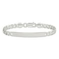 thumbnail image 3 of Bracelet d'Identification de Barre de Nom de Bordure en Argent 925, 3 of 7