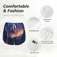 thumbnail image 6 of Lsque Starry Sky Flying Tiger Printed Women's Running Shorts with Liner Pockets,Elastic Quick Dry Workout Athletic Gym Yoga Shorts,Womens High Waist Shorts-Small, 6 of 9
