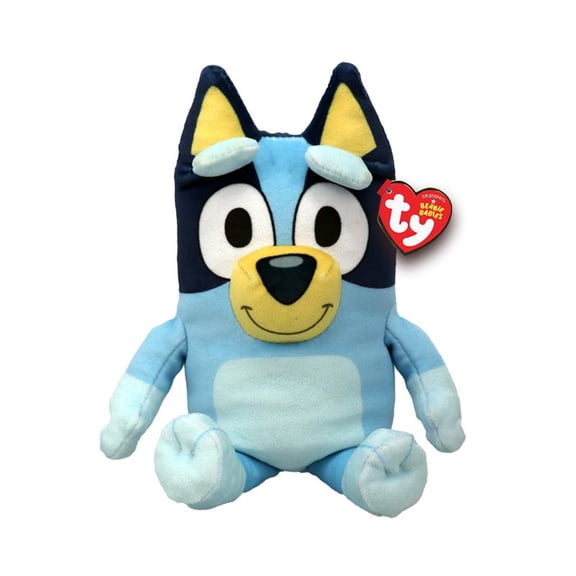 TY Beanie Baby - Bluey - BLUEY (Soft Body - 7.5" Plush)(BONUS 1 TY CARD & 1 FUN CHOPS)