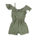 thumbnail image 2 of bar III Mujer Flounce Romper Mono, Verde, Grande, 2 of 2