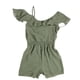 thumbnail image 2 of bar III Mujer Flounce Romper Mono, Verde, XX-Large, 2 of 2