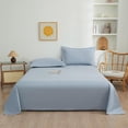 thumbnail image 1 of Feltree 3-Piece Solid Color Sheet Set with Pillowcases - Washable Polyester Bedding - Soft, Fade-Resistant, and Easy Care for A Comfortable Sleep, 1 of 7
