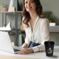 thumbnail image 5 of missunny-50 Pack 12oz Coffee Cups with Lids: Disposable Black Coffee Cup Sturdy to Go Leak-Proof Paper Containers Set for Hot and Cold Beverage, Home, Office, Party, 5 of 5