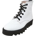 thumbnail image 1 of Agl Women's Platform Boot White Ankle-High Leather - 9M, 1 of 3