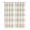White Brown, variant on Beige Stripe Kitchen Curtains Short 54 Inch Length, Vintage Country Geometric Linen Texture Grommet Top Bedroom Living Room Curtains, Light Filtering Cafe Curtain Drapes 2 Panels Set 84''x54''