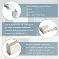 thumbnail image 4 of Toilet Paper Holder Self Adhesive,No Drilling Stainless Steel Rustproof Adhesive Toilet Roll Holder,Grey, 4 of 8