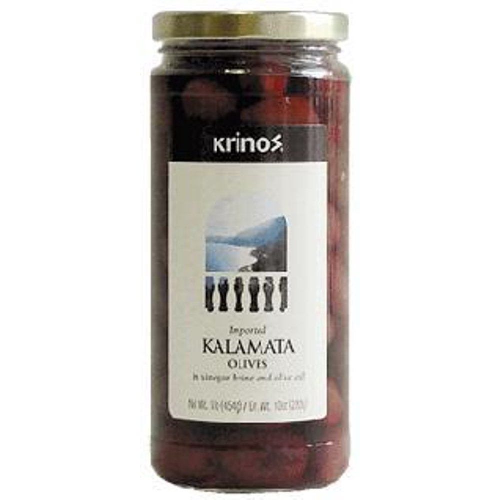 Kalamata Olives (krinos) 1lb, Dr.Wt. 10oz.
