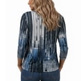 thumbnail image 6 of SOMER Womens Tops 3/4 Sleeve V Neck Blouses Casual Shirts Loose Fit Tunic Tops for Going Out, 6 of 6