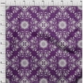thumbnail image 4 of oneOone Velvet Purple Fabric Asian Block Tile Sewing Craft Projects Fabric Prints By Yard 58 Inch Wide, 4 of 4
