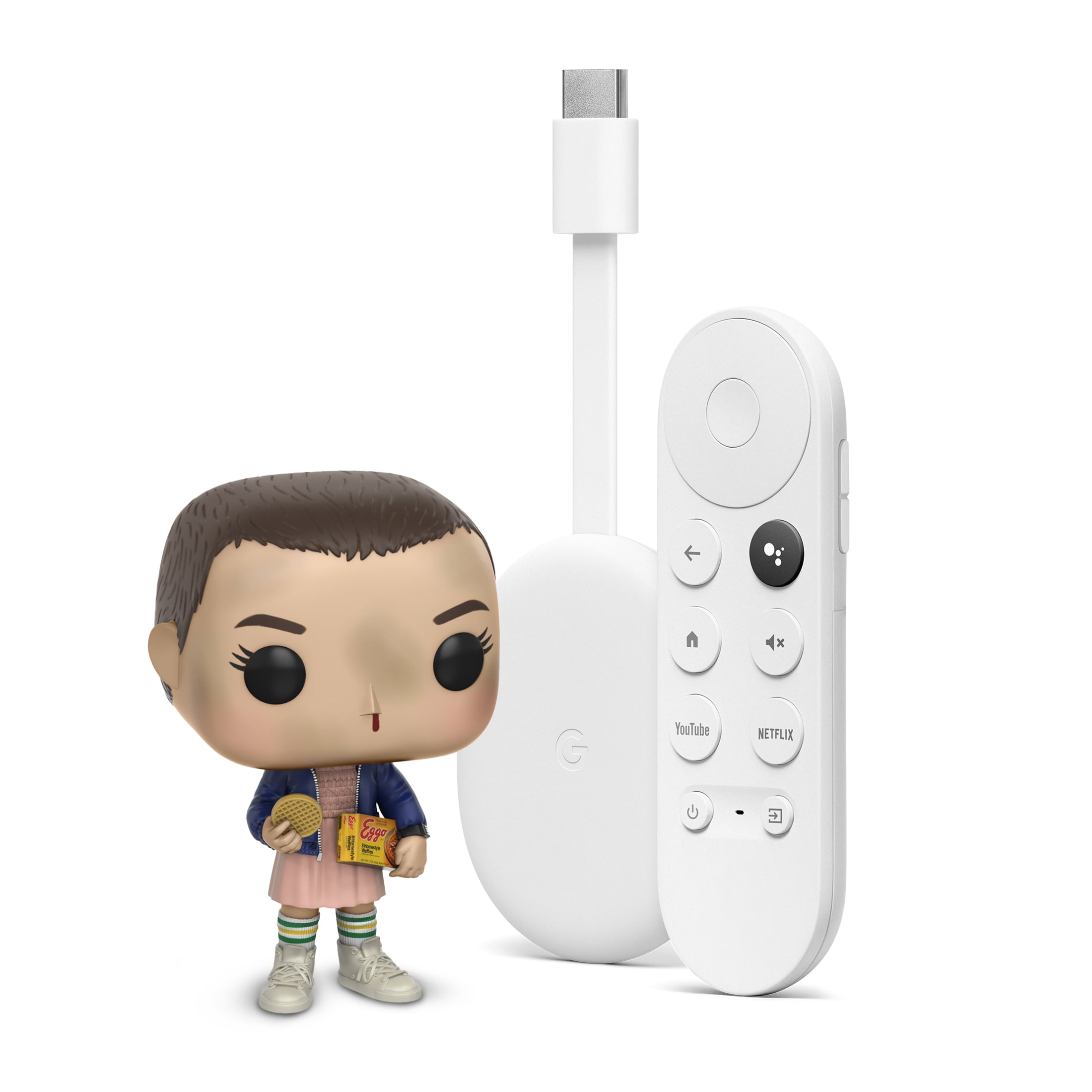 Chromecast with Google TV (4K) Streaming Media Player - with Funko POP! TV  Stranger Things Eleven with Eggos 