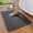 Grey, variant on Lanola Thin Foam Weave Bath Mat, Non-Slip Rubber Backed Quick Dry Bathroom Rug Fits Under Door