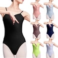 thumbnail image 7 of Alkepwun Ballet Leotard Women Backless Low-Neckline Adjustable Spaghetti Straps Dance Bodysuit Comfortable Stretchy Breathable with Padding Rompers for Gymnastics Yoga, 7 of 7