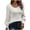 White, variant on Gamivast Casual Soft Long Sleeve Ribbed Knit Sweaters for Women Basic Crew Neck Cuffed Sleeves Pullover Sweater Fall Winter Oversized Chunky Knitted Tops