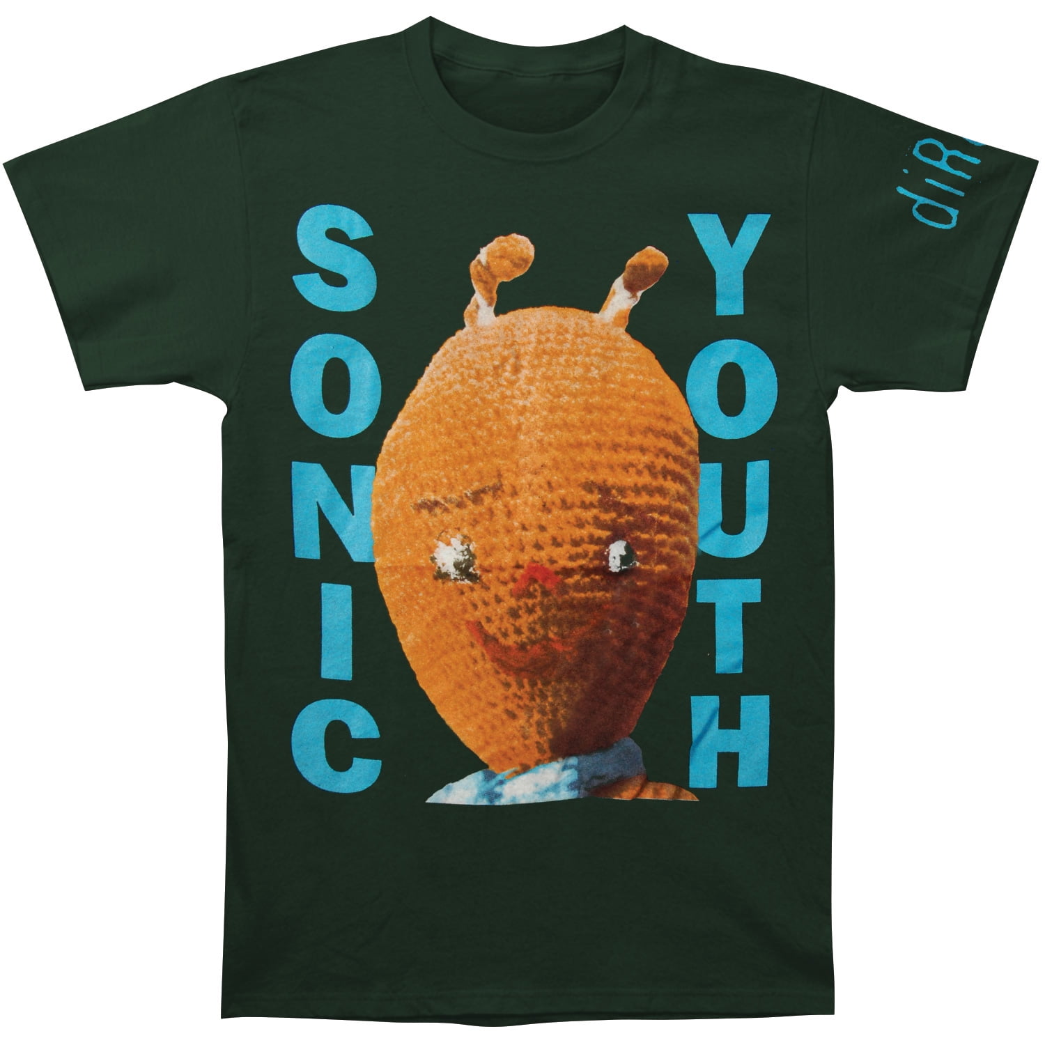 Sonic Youth Sonic Youth Men's Dirty Alien Slim Fit Tshirt Green