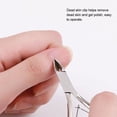 thumbnail image 4 of Nippers 7pcs Nail File Cuticle Nippers Steel Pusher Dead Skin Removal Manicure Tool Set, 4 of 7