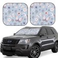 thumbnail image 1 of Saiise Blue Butterfly for Foldable Car Sun Shades (2-Pack) Offer Sun Protection with an Easy-fold Design for Convenient Windshield Shading-Medium, 1 of 6