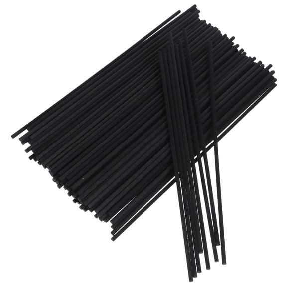 UPKOCH 100pcs Scent Release Reed Diffuser Sticks Black for Indoor Use