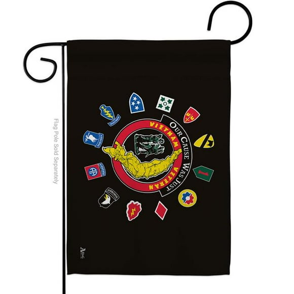 Americana Home & Garden G142314-BO 13 x 18.5 in. Vietnam Veteran Garden Flag with Armed Forces Service Double-Sided Decorative Horizontal Flags House Decoration Banner Yard Gift