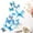 Blue, variant on Isvgxsz 12PCS Double Wings 3D Butterfly Wall Stickers Decals DIY Art Crafts Decorations for Windows Refrigerator Bedroom Classroom Bathroom Home Office Birthday Party Decors