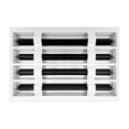 thumbnail image 2 of BUILDMART - 12x8 Modern AC Vent Cover - Decorative White Air Vent - Standard Linear Slot Diffuser - Register Grille for Ceiling, Walls & Floors - Texas Buildmart, 2 of 8
