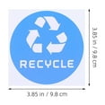 thumbnail image 2 of OULII Waste Management Stickers 12Pcs Square PVC for Recycling Bins Suitable for Everyone, 2 of 8