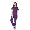 thumbnail image 2 of Dagacci Medical Uniform Women's Scrubs Set Stretch Ultra Soft Top and Pants, 2 of 5