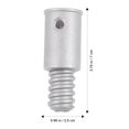 thumbnail image 2 of CHICHUMID 2Pack Adjustable Length Extension Pole Adapter for Broom Handle Metal Silver, 2 of 6