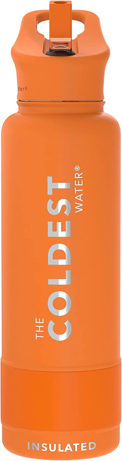 ICEWATER - 40 oz Insulated Water Bottle With Auto Straw Lid and Carry  Handle, Leakproof Lockable Lid…See more ICEWATER - 40 oz Insulated Water  Bottle