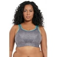 thumbnail image 7 of Women's Plus-Size Soft Cup Sports Bra, 48C, BLACK, 7 of 7