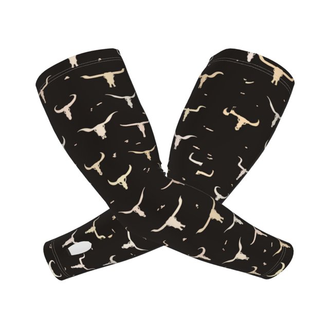 Balery Cow Skulls Mangas Refrescantes para Brazos para Hombre y Mujer – Transpirables y Absorbentes de Humedad para Mujeres, Hombres y Niños