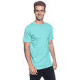 thumbnail image 3 of JERZEES Men's Ring-Spun T-Shirt, 50/50 Cotton/Polyester, Men's Short Sleeve, Pre-Shrunk, Scuba Blue, S, 3 of 5