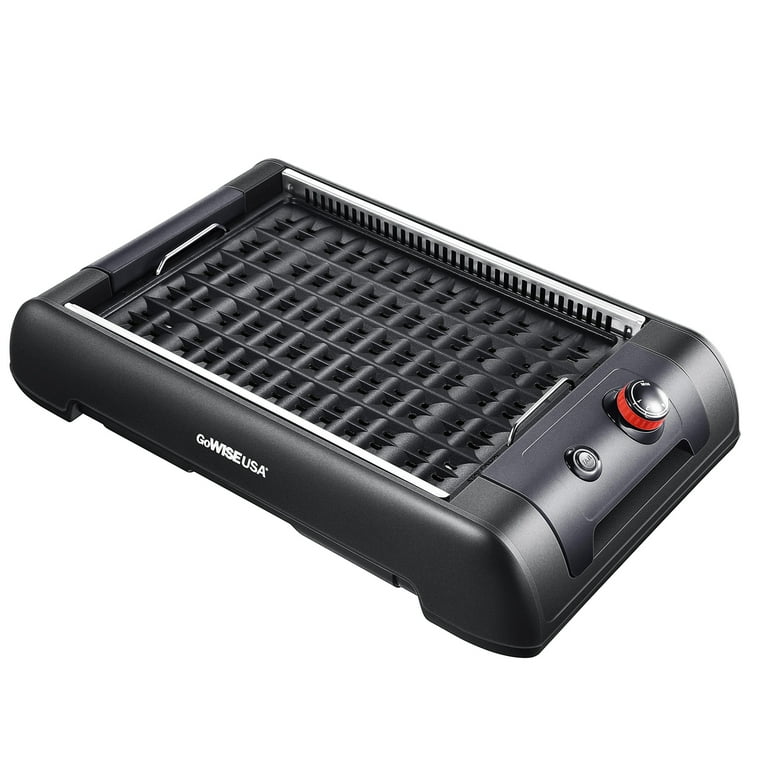 Fascinate Krydret opkald GoWISE USA GW88000 2 in 1 Indoor Smokeless Electric Grill with Griddle  Plate - Walmart.com