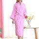 thumbnail image 3 of Sonducket de noche Traje de casa Cinturón Albornoz Verano Con capucha Suavidad atractiva Ropa de dormir sexy Tallas grandes Manga larga Lavable Pijama Rosa L(165-180 CM) Sonducket AP019235-02, 3 of 6