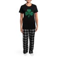 thumbnail image 4 of CafePress - Shamrock Of Shamrocks Women's Dark Pajamas - Women's Short Sleeve Print T-Shirt and Pants Dark Cotton Pajama Set, 4 of 7