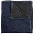 thumbnail image 3 of 10 Moving & Packing Blankets - Pro Economy - 80" x 72" (35 lb/dz weight) - Professional Quilted Shipping Furniture Pads Navy Blue and Black, 3 of 5
