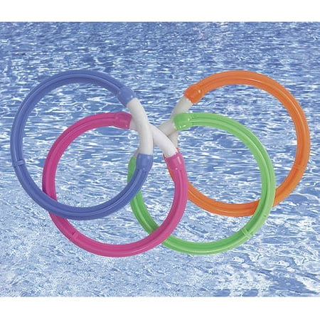 SunSplash Plastic Dive Rings Pool Toys,