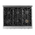thumbnail image 6 of 36 in. 5.2 cu. ft. Dual Fuel Range for Natural Gas in Dark Stainless Steel., 6 of 20