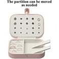 thumbnail image 6 of Travel Jewelry Case,Small Jewelry Box,Portable Travel Jewelry Box Organizer Display Storage Case for Rings and Earrings-Cherry Pink, 6 of 7