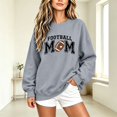 thumbnail image 6 of Football Mom Crewneck Sweatshirt Casual Pullover, 6 of 6