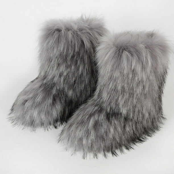 Botas de animales de imitación de color a la moda para mujer más botas de cachemir botas de nieve Wmkox8yii ghj832