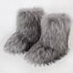 thumbnail image 2 of Botas de nieve OAVQHLG3B para mujer, botas de nieve de imitación de animales de color a la moda para mujer, además de botas de nieve de piel de cachemira., 2 of 7