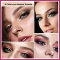 thumbnail image 4 of Eye Shadow Quad With Pearlescent And Matte Shades, Long-lasting And Smudge-proof, Perfect For Student's Daily Makeup., 4 of 5