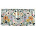 thumbnail image 7 of Yayeee Kitchen Curtains Tier Set of 2 Light Filtering 57"x36" Over Sink Window Panels, Floral Pattern, 7 of 7