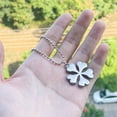 thumbnail image 2 of Black Five-Leaf Clover Necklace Exquisite Pendant Cosplay Jewelry, 2 of 5