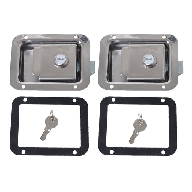 2Pcs Paddle Cierre Pestillo Sunnimix Pestillo de bloqueo de paleta de caja de herramientas Acero Inoxidable