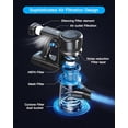 thumbnail image 5 of Aspiradora inalámbrica, aspiradora de varilla con potencia de succión de 28 kPa y luz LED, 3 modos, 6 en 1, ligera, con batería extraíble de 40 minutos de autonomía, ideal para el hogar, suelos duros, 5 of 5