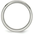 thumbnail image 3 of Chisel Stainless Steel Polished with Black Koa Wood Inlay Enameled 8.2mm Band - Ring Size 10.0, 3 of 8