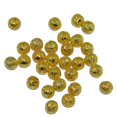 thumbnail image 3 of 500 cuentas espaciadoras redondas de metal surtidas para hacer joyas en acabado dorado 5 piezas, 3 of 4