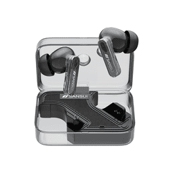 Sansui W7 ANC Active Noise Cancellation Bluetooth Earphone Transparent Case Premium Audio Gaming In-ear TWS Wireless Headphone