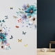 thumbnail image 1 of Etiqueta de la pared Calcomanía de pared DIY Flor multifuncional Pegatinas de pared de flores Calcomanía de paredes de flores para sala de estar Baño, 1 of 8